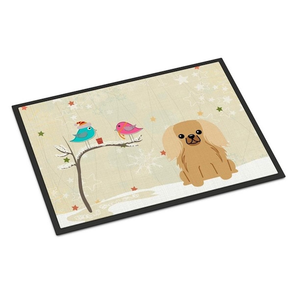 Carolines Treasures Christmas Presents Between Friends Pekingnese Fawn Sable Indoor or Outdoor Mat, 24 x 0.25 x 36 in. BB2576JMAT - main
